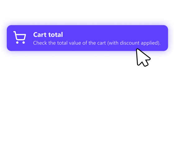 Choose From a List of Conditons