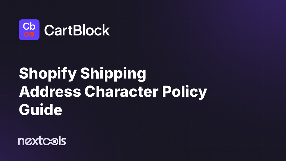 Shopify Shipping Address Character Policy and Testing Guide